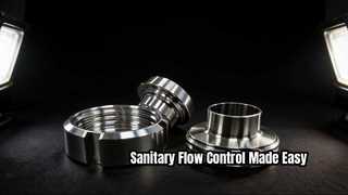 Гигиенический зажимной клапан-бабочка для пищевой фармацевтики